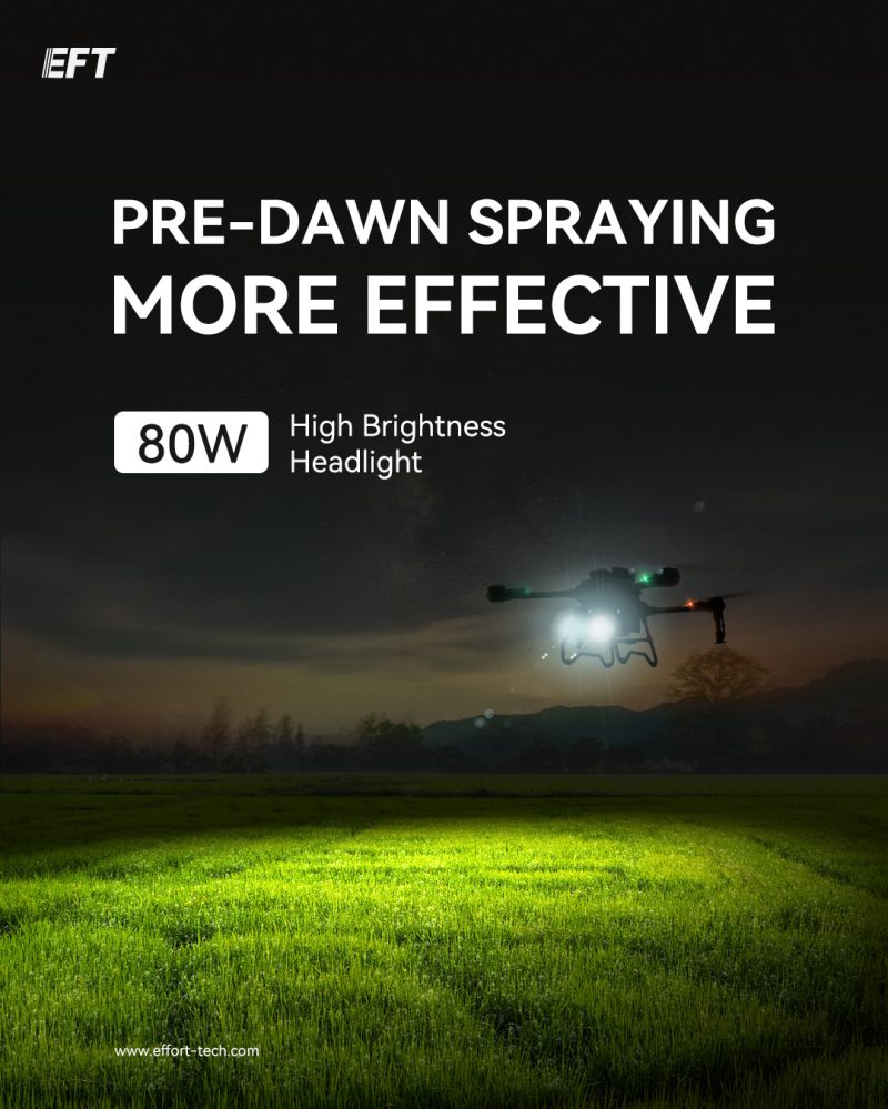 New Release EFT 80W high brightness drone spotlight 30mm/…